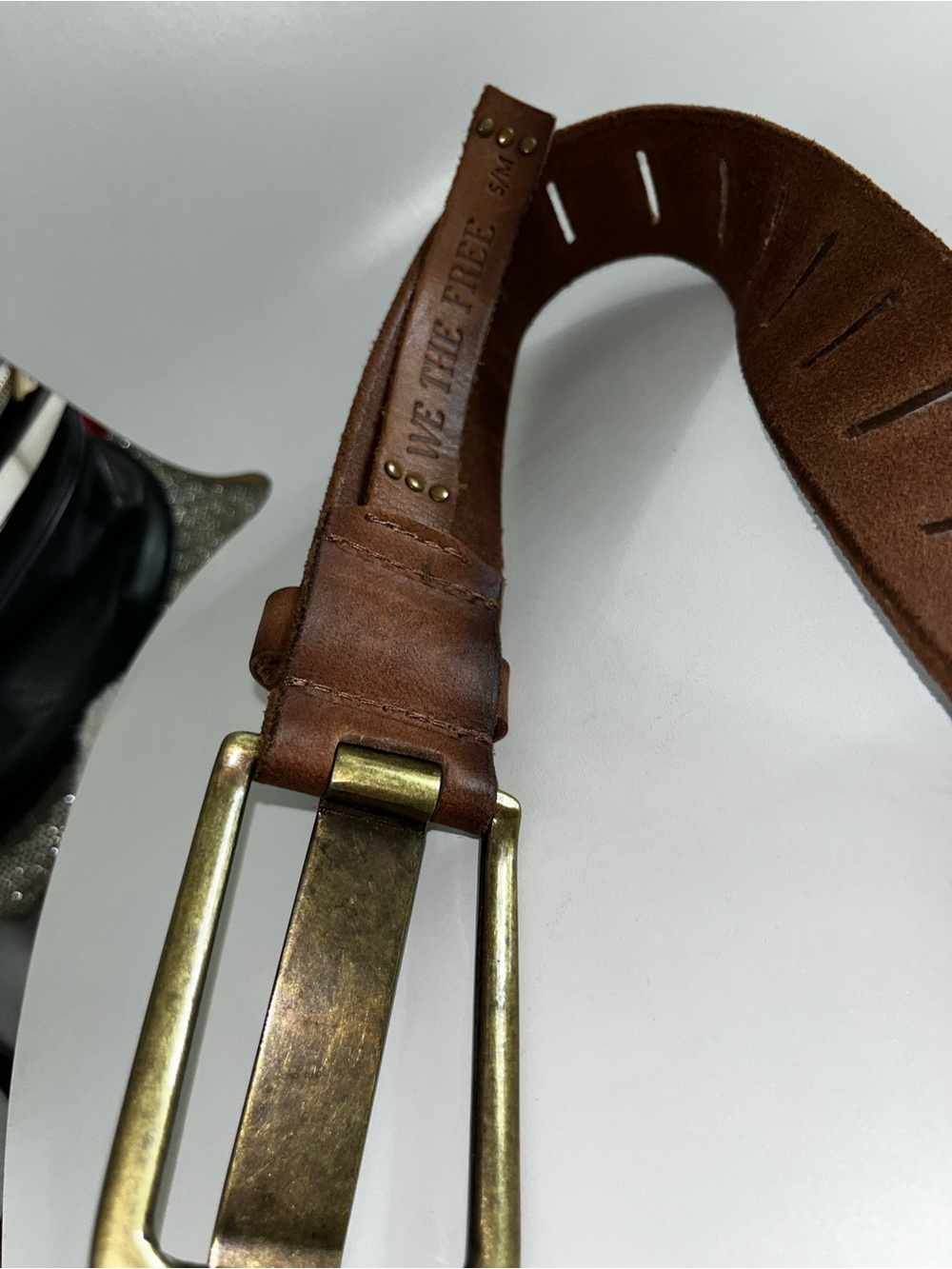 Free People Brown Leather Jona Belt - Picture 3 of 3